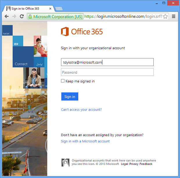 Office 365 sign-in