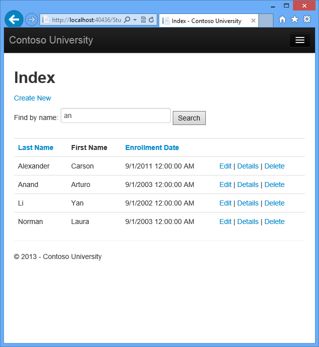 Students_Index_page_with_search_box