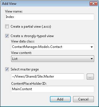 The New Project dialog box