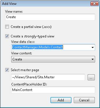 The New Project dialog box