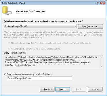 The New Project dialog box