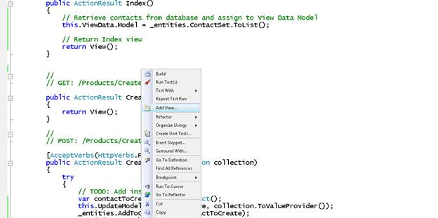 The New Project dialog box