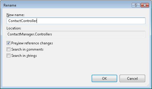 The New Project dialog box