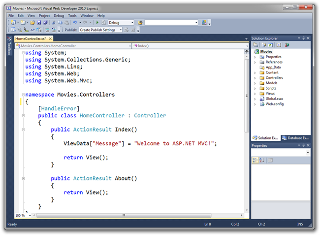 Microsoft Visual Web Developer 2010 Express