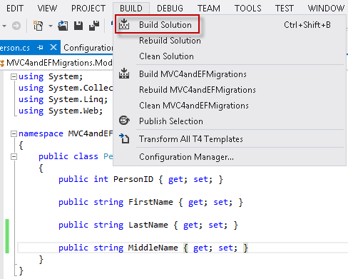 Building the application