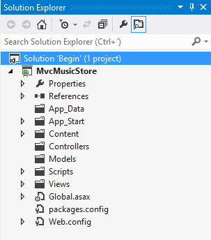 ASP.NET MVC Folder structure in Solution Explorer