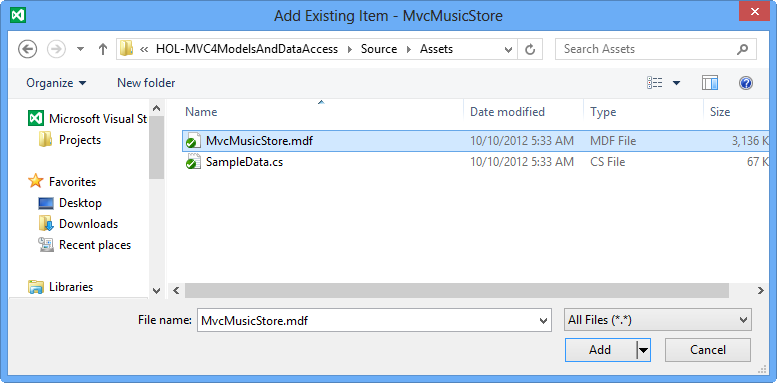 MvcMusicStore.mdf database file