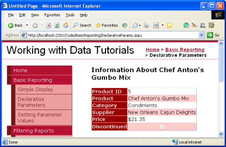 Information About Chef Anton’s Gumbo Mix are Displayed