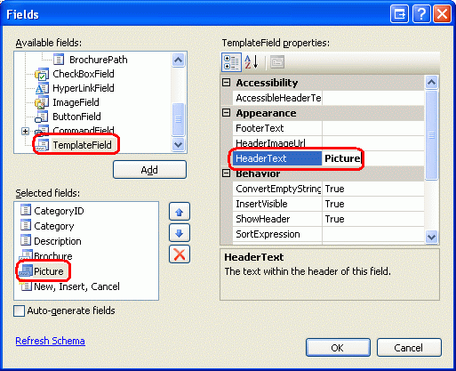 Bind the DetailsView to the CategoriesDataSource and Enable Inserting