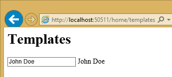 Simple Templates example 1