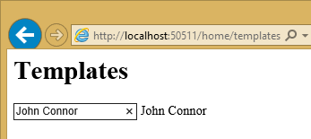 Simple Templates example 2