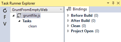 task runner explorer tasks list