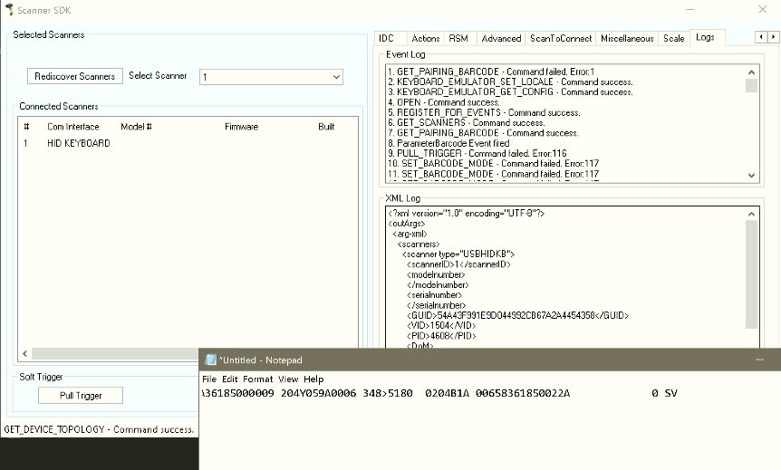 Viacheslav Eremin Zebra barcode 2D scanner as USB HID Keyboard