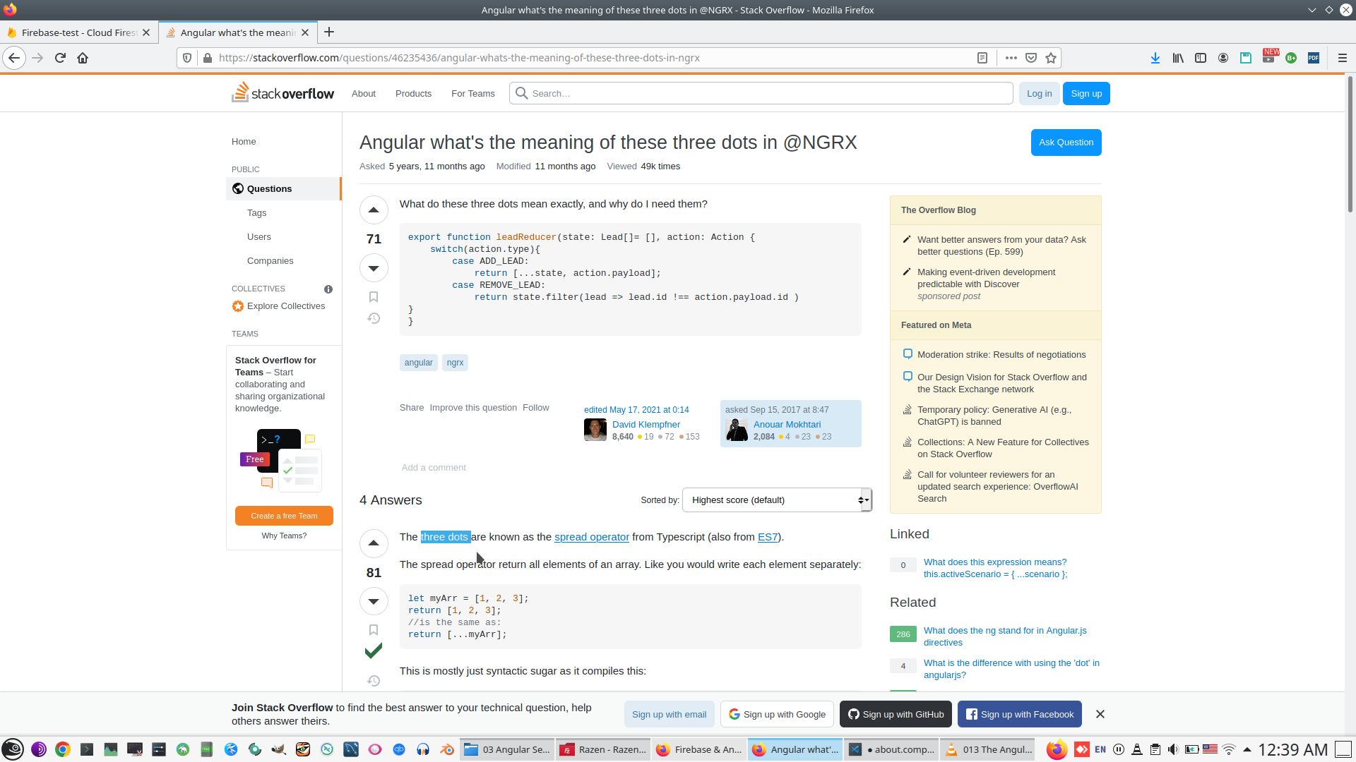 Viacheslav Eremin | Firebase Learning from Angular University