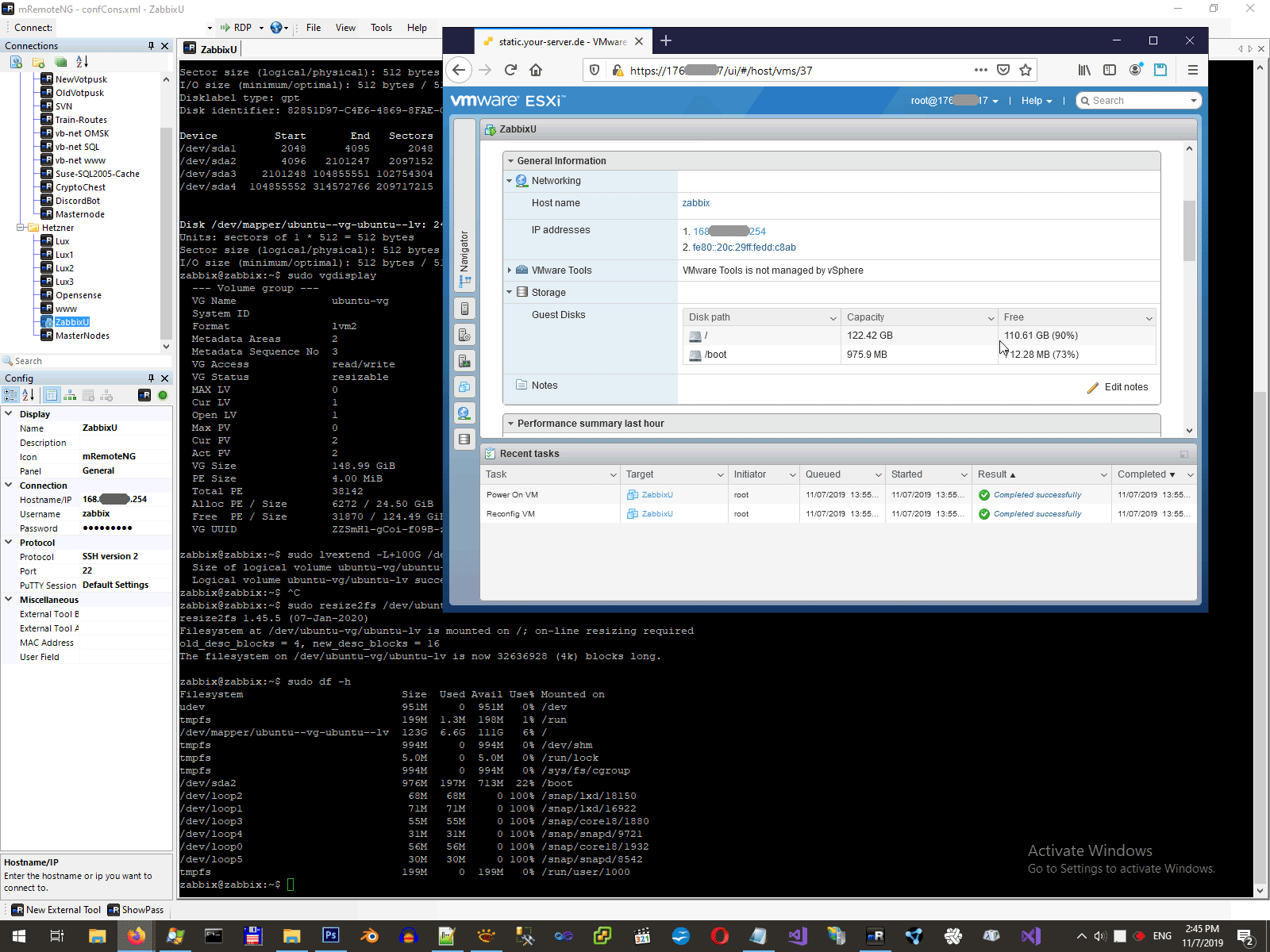 Viacheslav Eremin Extend linux partition by LVM
