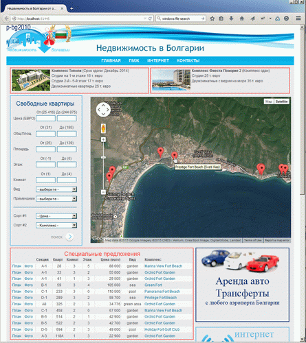 Сайт торговли недвижимостью